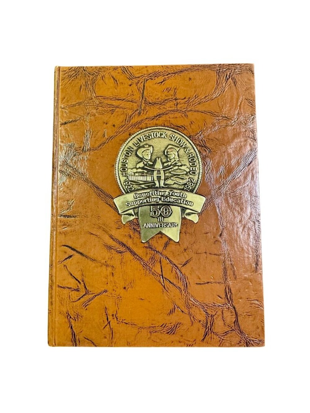 Houston Livestock Show 50th Anniversary Commemorative Cookbook 1981 Leather
